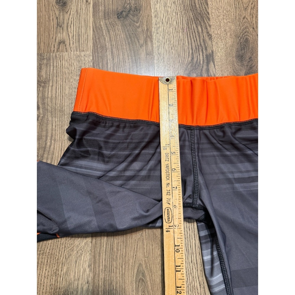 Mojo Sports Gear Pants Women's Size Medium Gray Black Orange Leggings Pull On - Picture 8 of 11